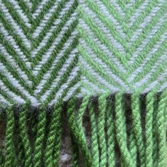 NWOT Charter Club Cashmere Scarf Blue Green - Picture 2 of 7